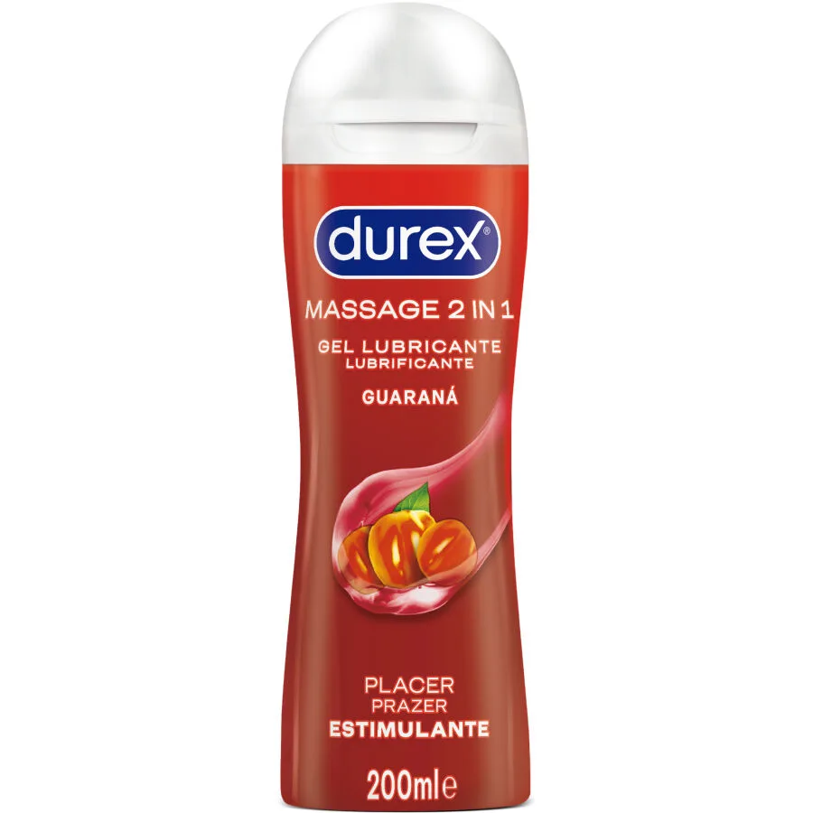 Durex - Gel Lubrificante de Massagem Estimulante de Guaraná 200 ml