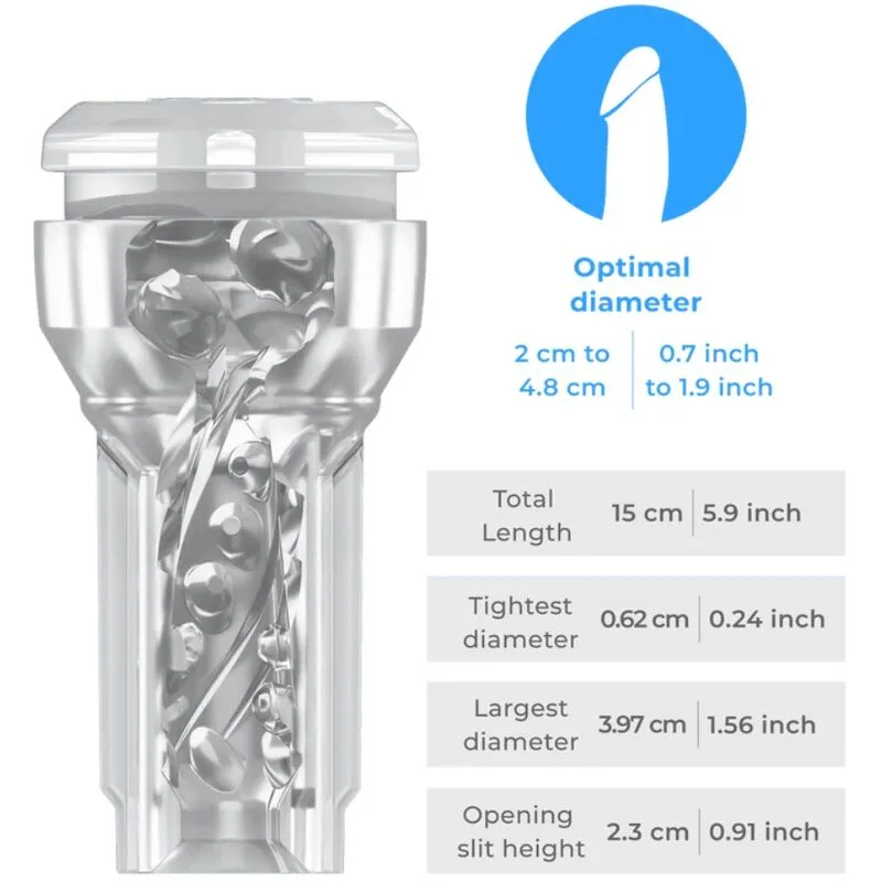 Kiiroo - Feel Pocket Masturbador Crystal por Kiiroo Transparente