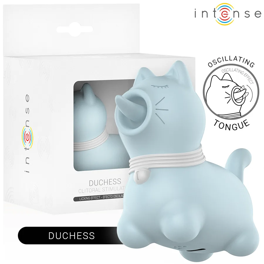 Intense - Estimulador Duchess com Língua Giratória 360º Azul