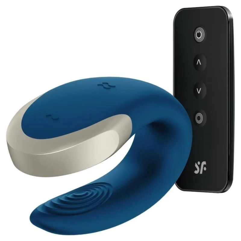 Satisfyer - Vibrador Double Love Luxury Partner Azul