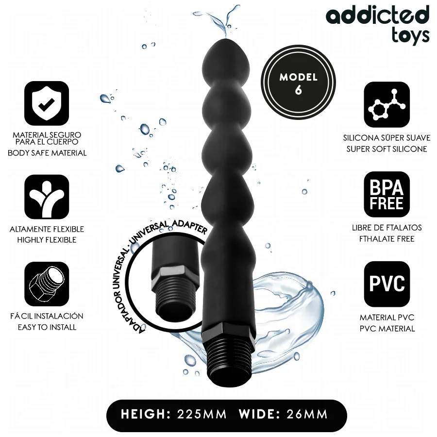 Addicted Toys - Anal Cleaner with Universal Adapter Model 6
