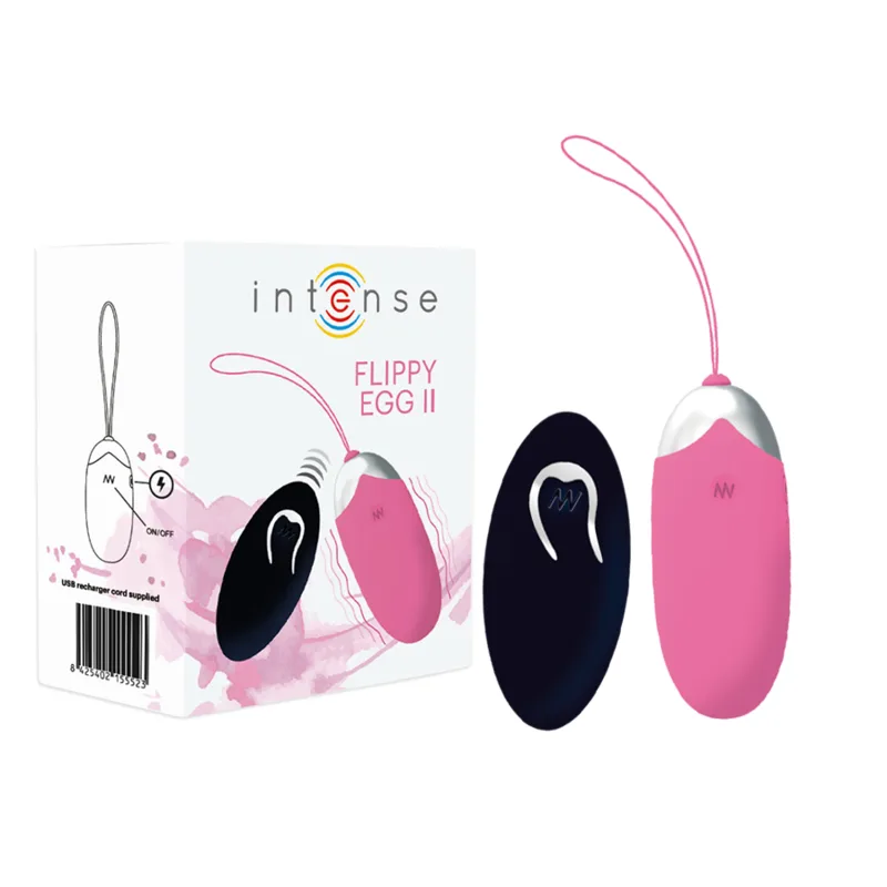 Intense - Ovo Vibrante Flippy Ii com Controle Remoto Rosa