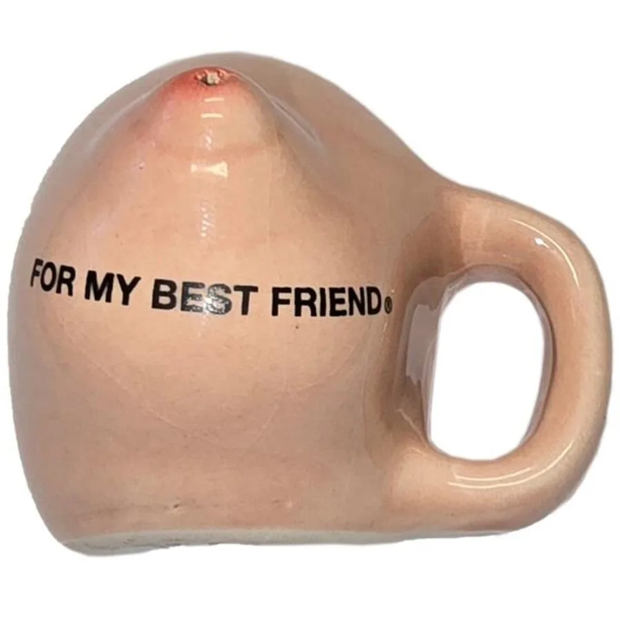 Diablo Picante – Ímã de Seio em Caneca de Cerâmica “para Minha Melhor Amiga”