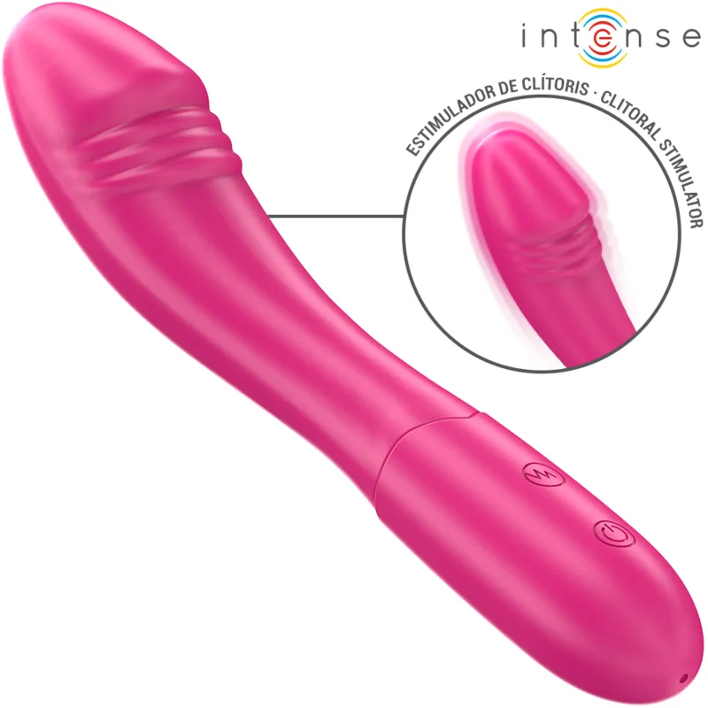 Intense - Belinda Vibrador 19 cm Flexível 10 Vibrações Rosa