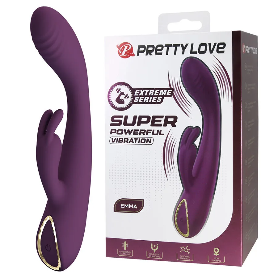 Pretty Love - Emma Vibrador Roxo Rabbit com Estimulador