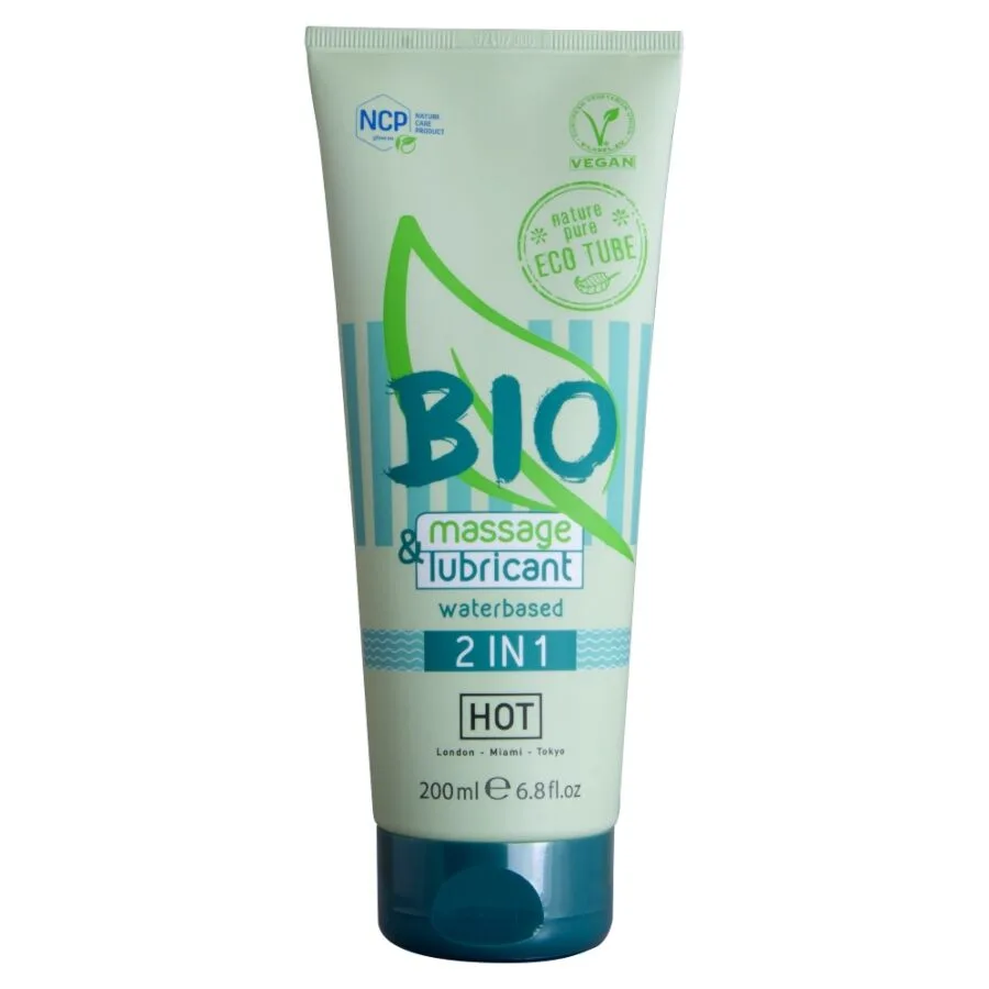 Hot - Bio Massage & Lubrificante À Base de Água 2 em 1 200 ml