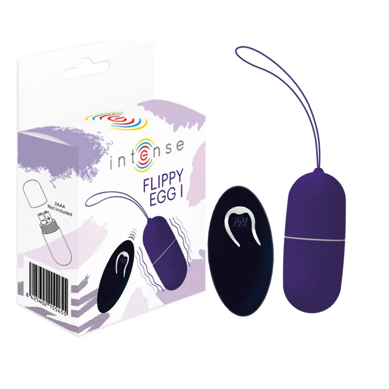 Intense - Flippy I Vibrating Ogg com Controle Remoto Roxo