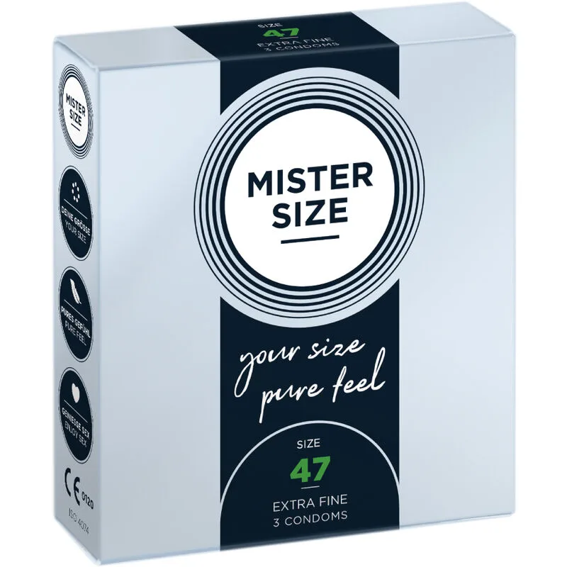 Mister Size - Preservativos Tamanho XS 47 mm (3 Unidades)
