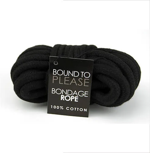 Bound to Please Corda de Bondage Preto
