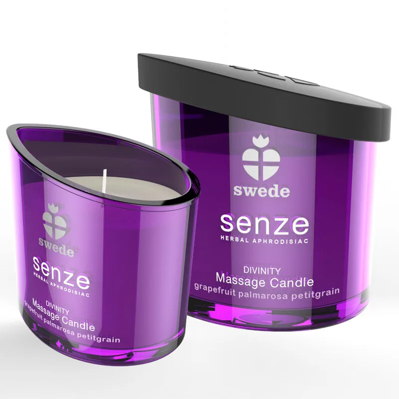 Swede - Vela de Massagem Senze Divinity - Toranja, Palmarosa, Petitgrain
