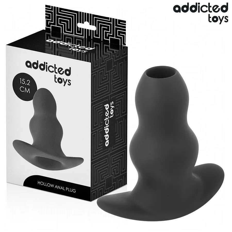 Addicted Toys - Hollow Anal Plug Silicone Size XXL 15.2 cm