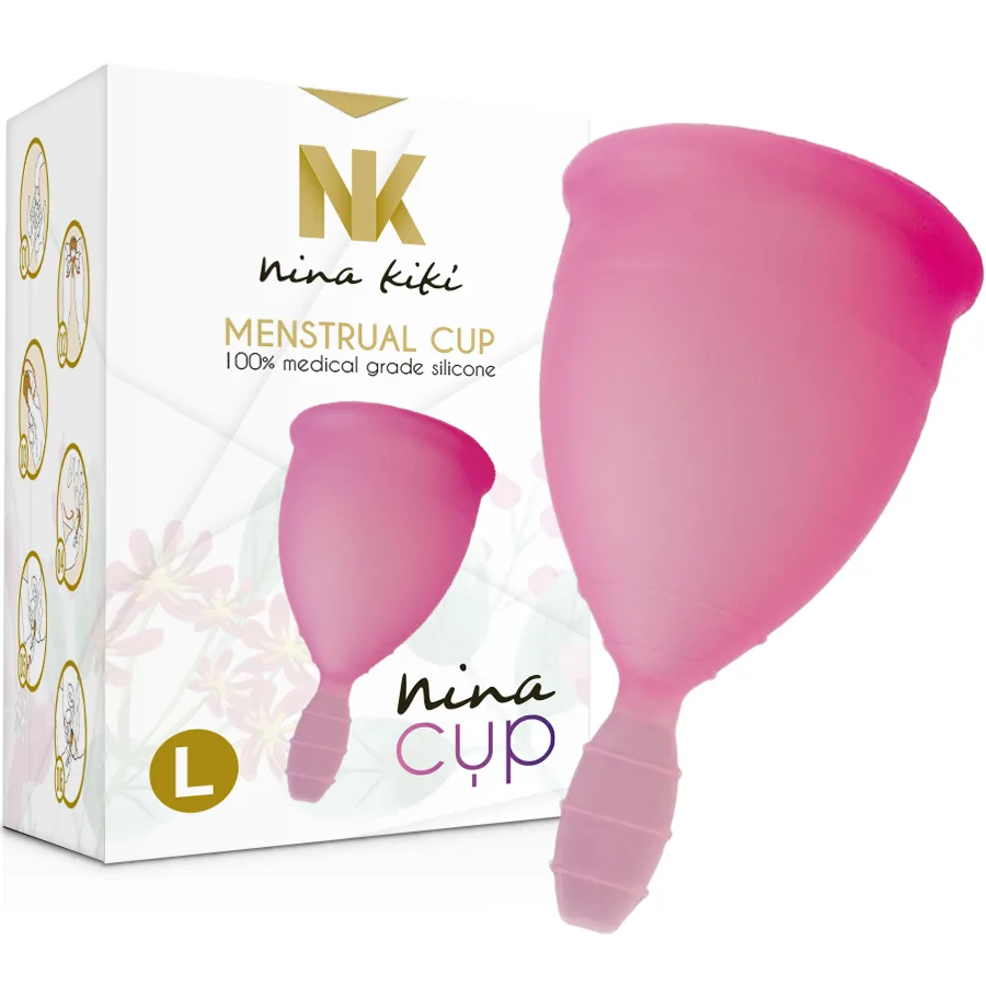 Nina Kikí - Copo Menstrual Rosa - Tamanho L