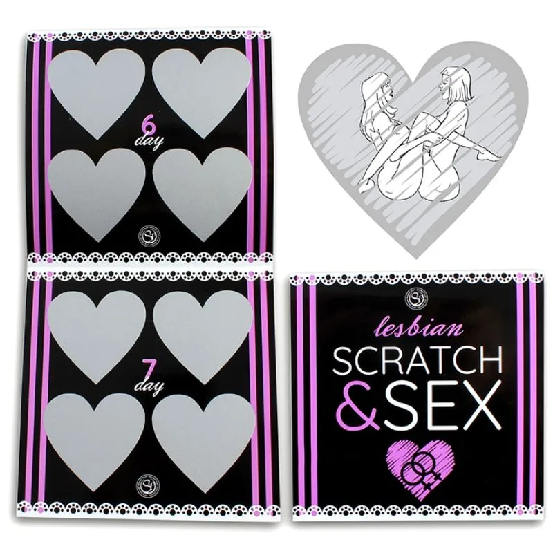 Secretplay - Scratch & Sex Game for Couples Lesbian Positions (Es/En/Fr/Pt/De)