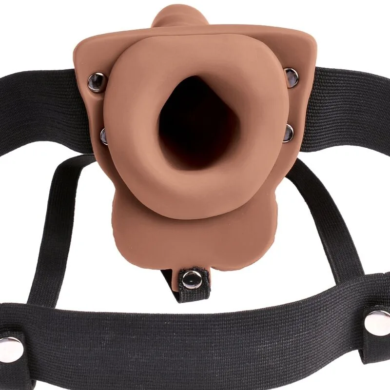 Fetish Fantasy Series - Arnês Ajustvel Pénis Realista com Testículos Recarregveis e Vibrador 15 cm