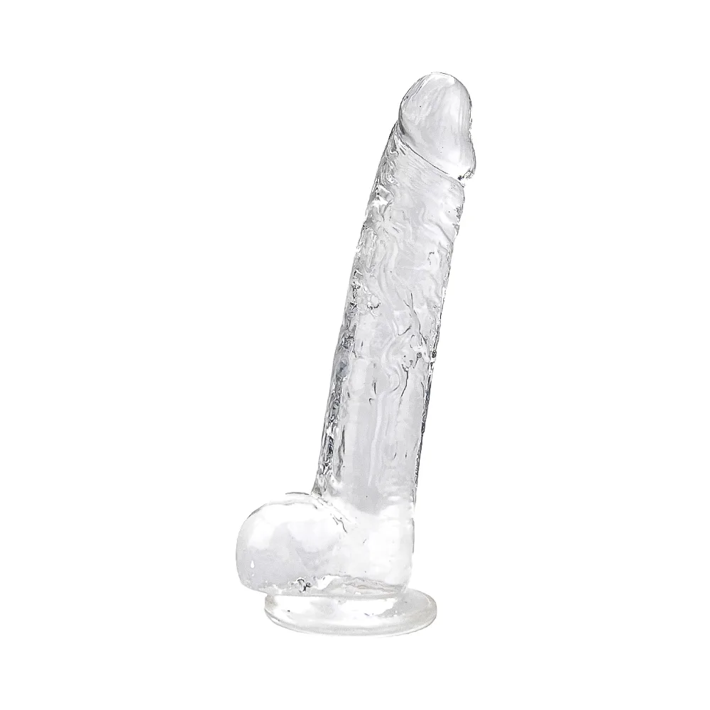 Loving Joy Dildo 9 Polegadas com Testículos Transparente