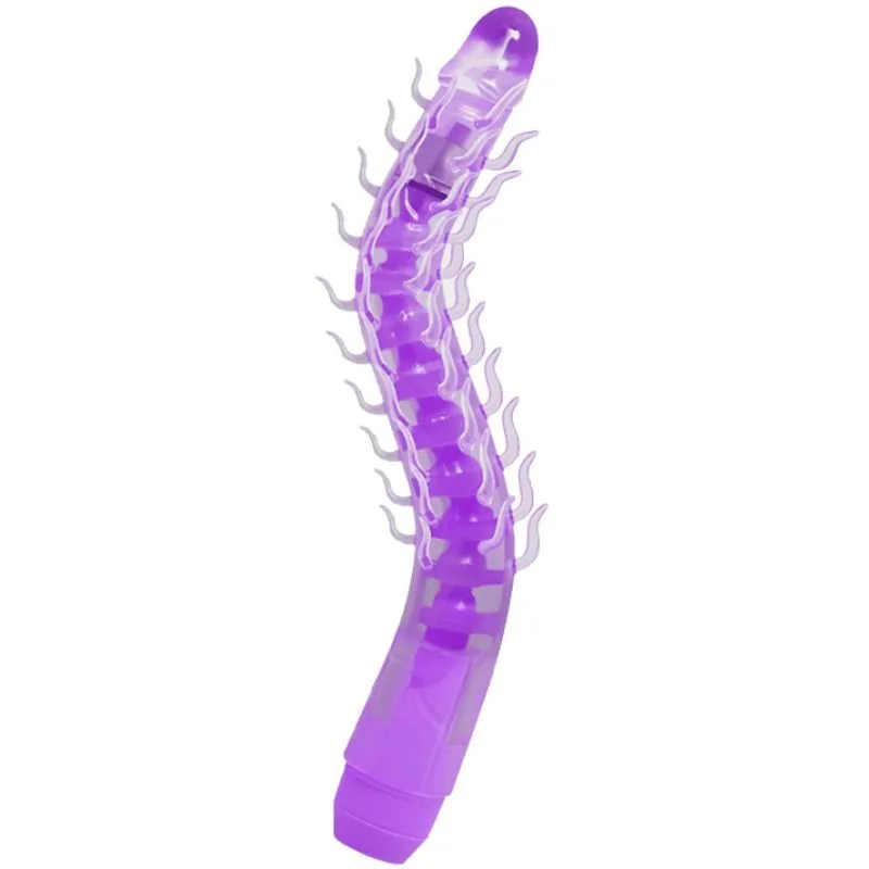 Baile - Flexi Vibe Sensual Spine Dildo Vibratório Dobrvel Lilal 23,5 cm