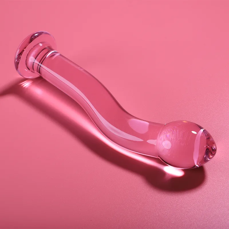 Nebula Series By Ibiza - Modelo 18 Dildo Vidro Borosilicado Rosa 18,5 cm -o- 3,5 cm