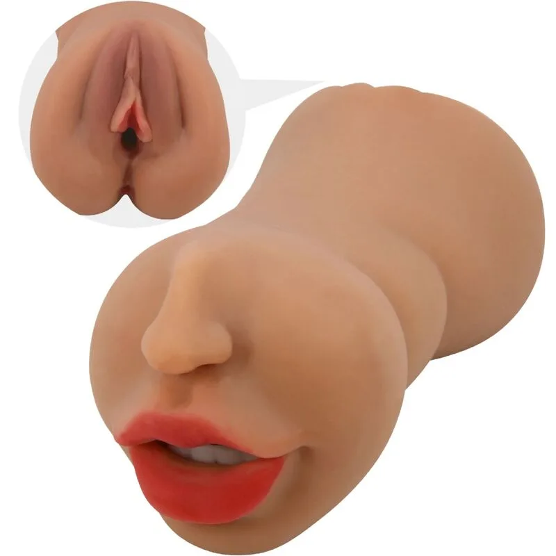 Crazy Bull - Zoey Masturbador Duplo Boca e Vagina Carne