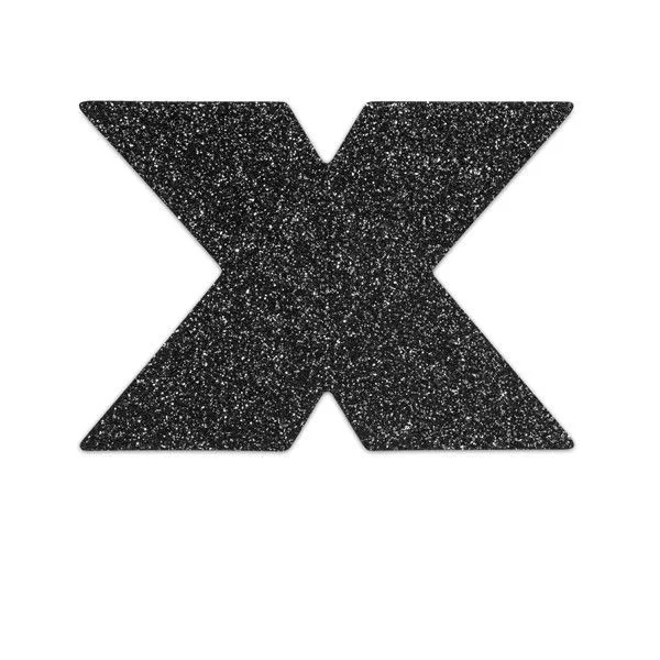 Bijoux - Indiscrets Nipple Caps Flash Cross Preto