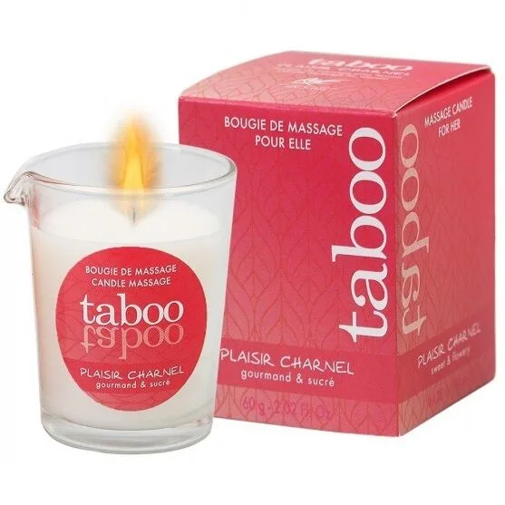 Ruf - Vela de Massagem Taboo para Seu Aroma de Flor de Cacau Plaisir Charnel