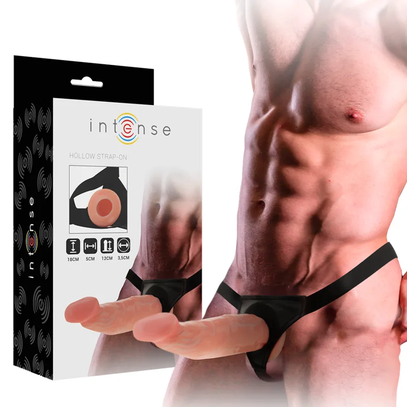 Intense - Arnês Oco com Dildo 18 X 3,5 cm