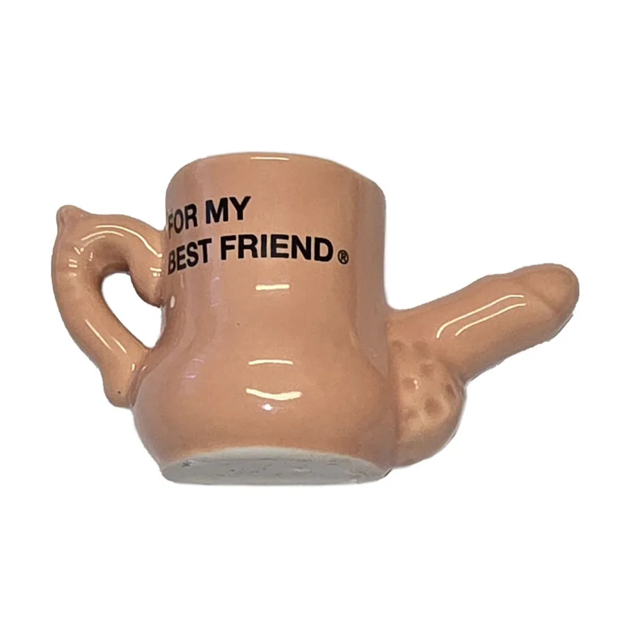 Diablo Picante – Caneca Magnet de Cerâmica com Pénis Elevado “para Meu Melhor Amigo”