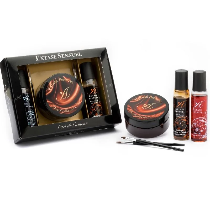 Extase Sensual - Kit de Peito de Chocolate Afrodisíaco