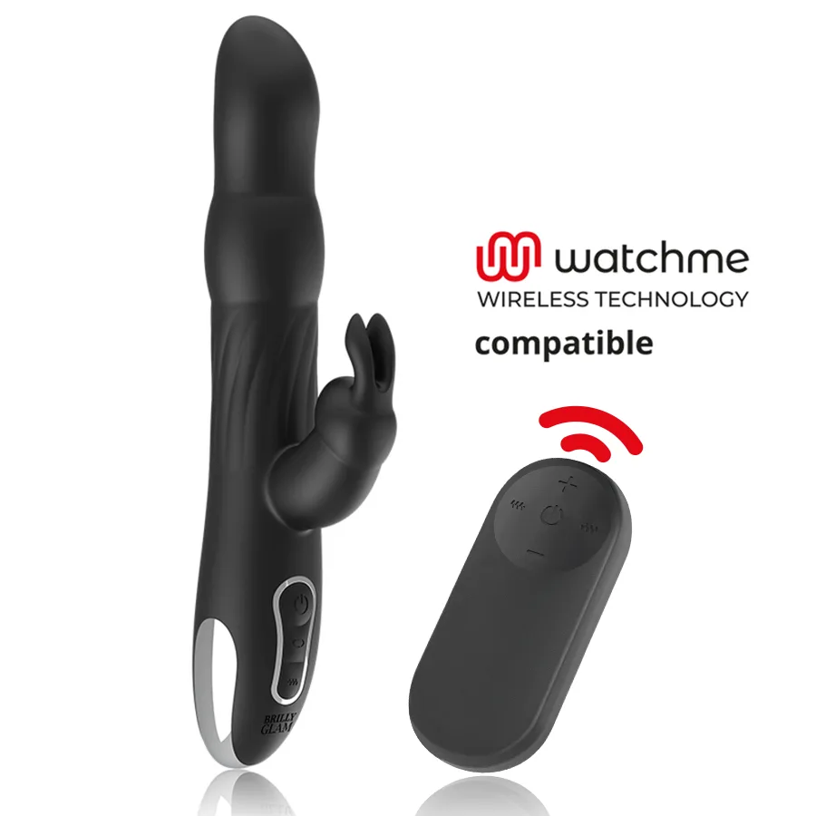 Brilly Glam - Moebius Vibrador Rabbit e Rotador + Controlo Remoto Watchme