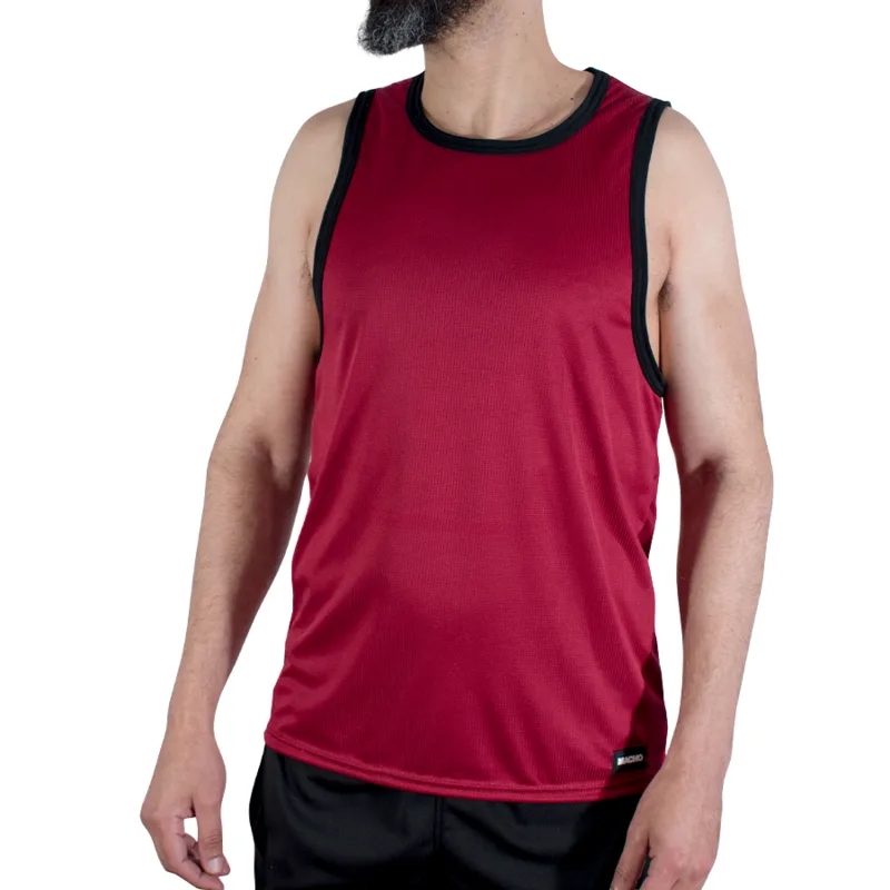 Macho - Cmv003 Camiseta de Ginástica Marrom Tamanho S/M