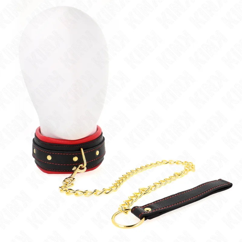 Kink - Colar com Trela de Tecido Liso Ajustável 33-48 cm X 5,7 cm
