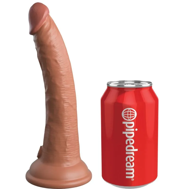 King Cock - Elite Dildo de Silicone Realístico 17,8 cm Caramelo