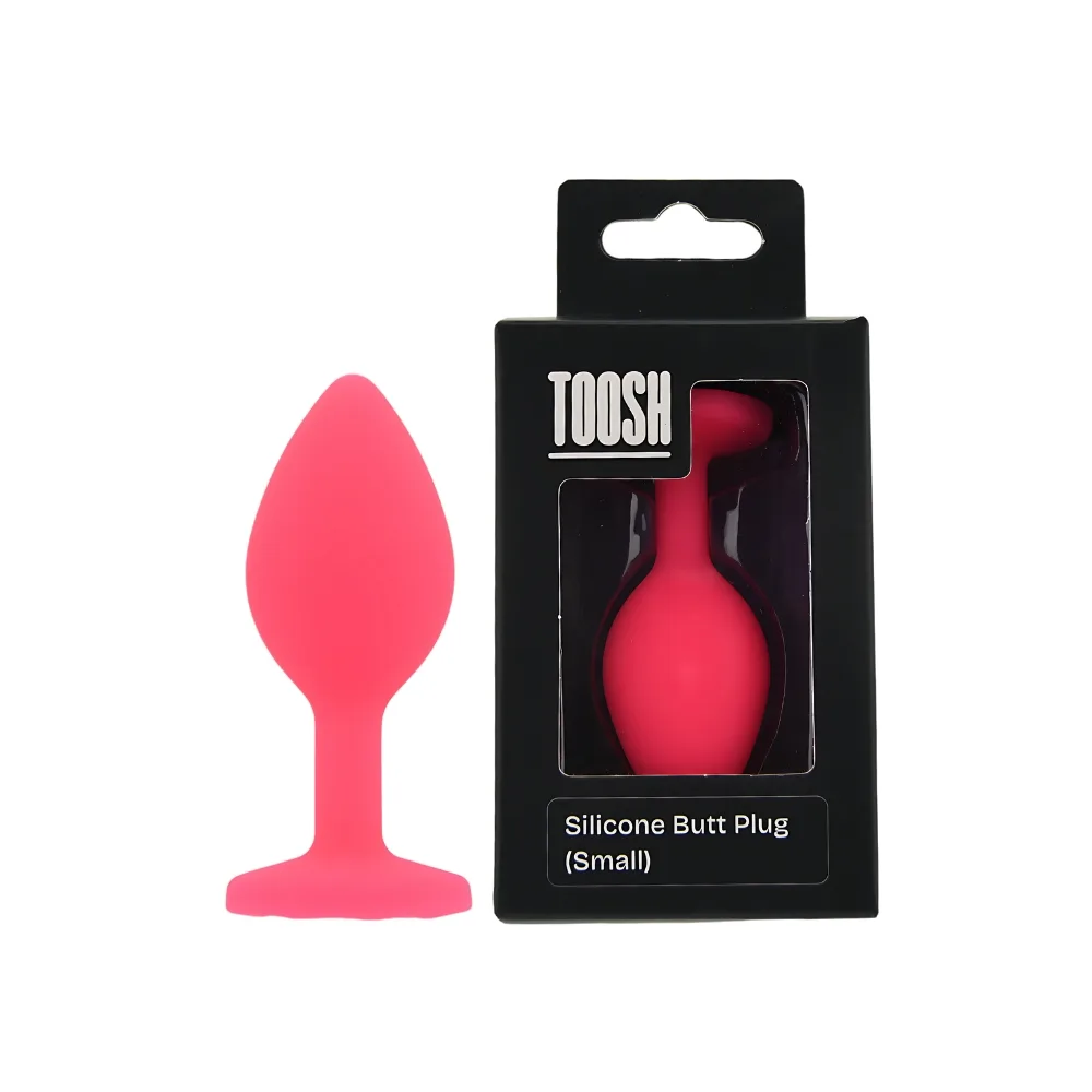 Toosh Plug Anal de Silicone Rosa Pequeno