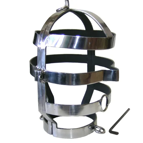 Metal Hard - Mask with Steel Necklace