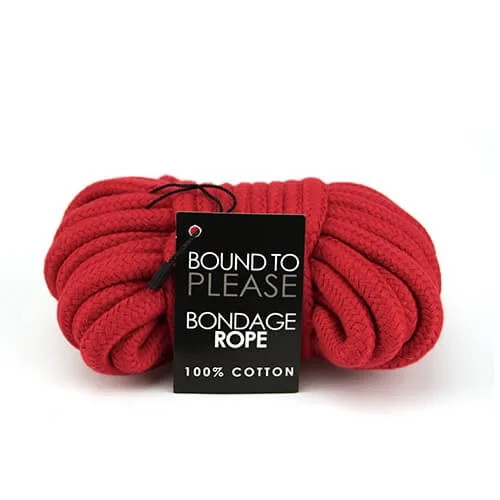 Bound to Please Corda de Bondage Vermelho