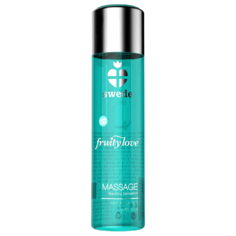 Swede - Óleo de Massagem de Efeito Aquecente Fruto de Groselha Preta e Limão 120 ml
