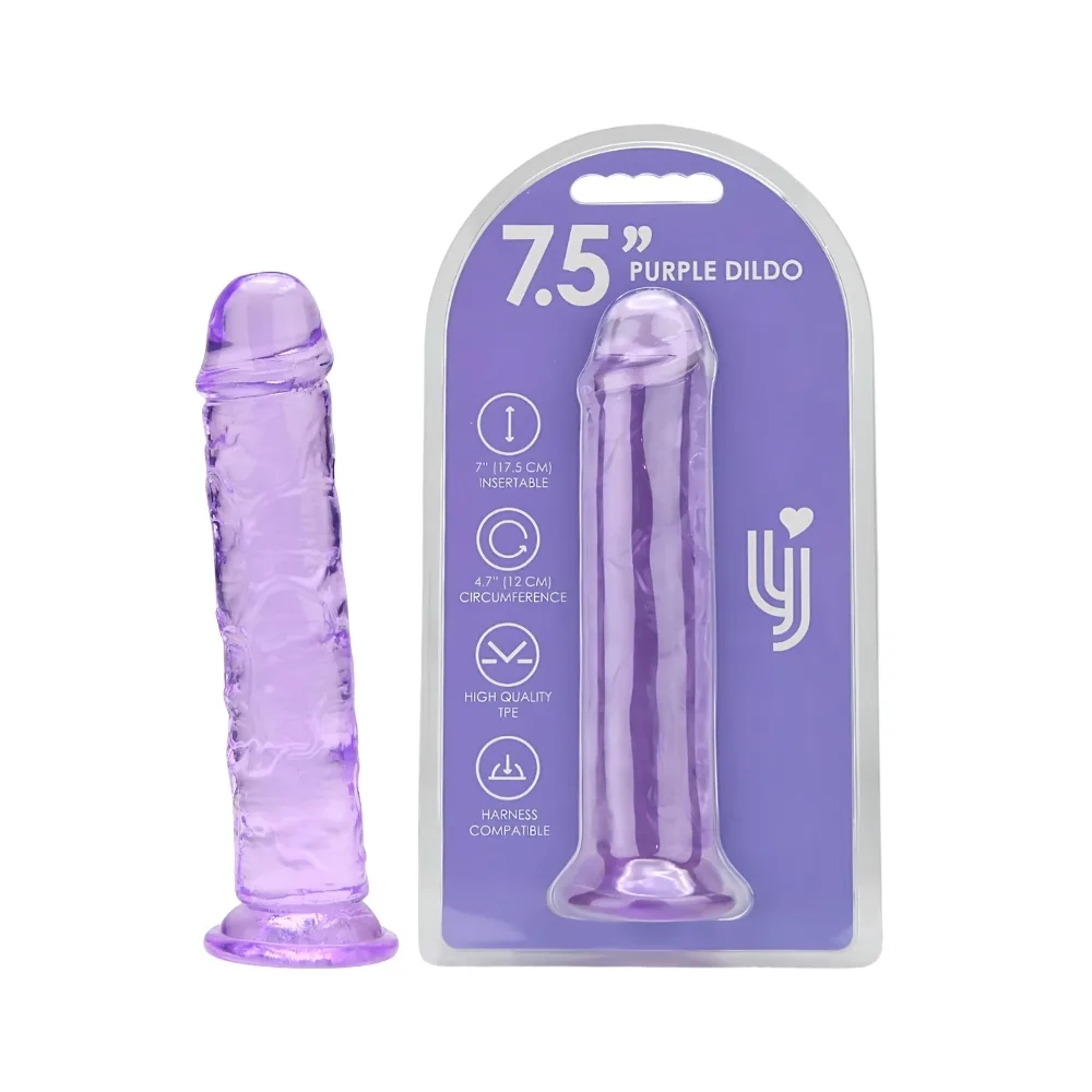 Loving Joy Dildo com Ventosa 7.5 Polegadas Roxo
