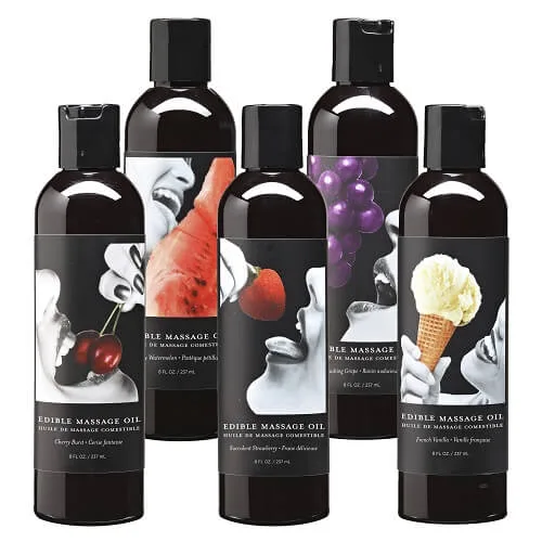 Earthly Body Óleo de Massagem Comestível 8oz - Morango