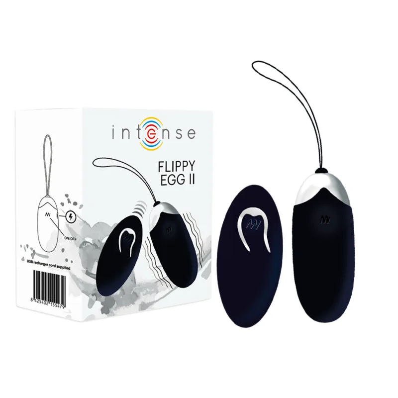 Intense - Flippy Ii Vibrante Ovo com Controle Remoto Preto