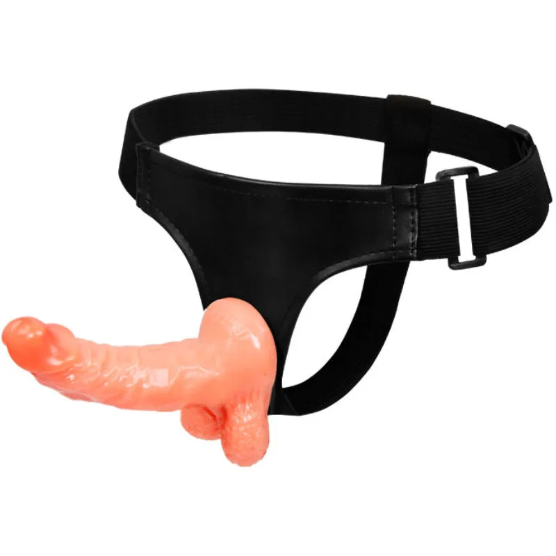 Baile - Harness with Realistic Penis and Ultra Passionate Adjustable Panties 15.5 cm