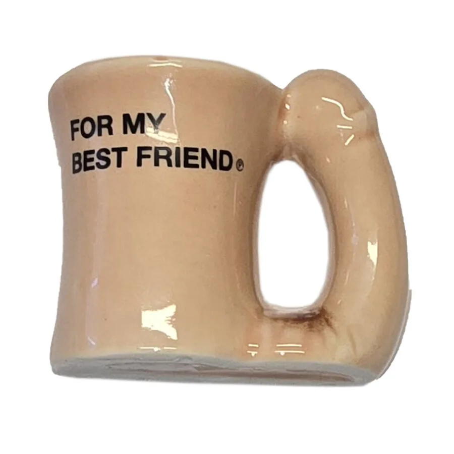 Diablo Picante – Caneca Magnet de Cerâmica com Alça de Pénis “para Meu Melhor Amigo”