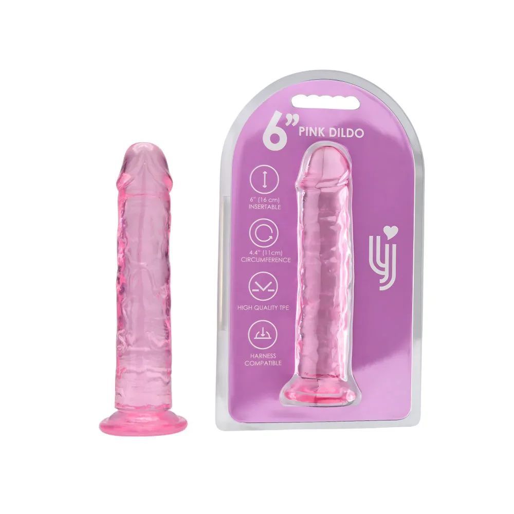 Loving Joy Dildo com Ventosa 6 Polegadas Rosa