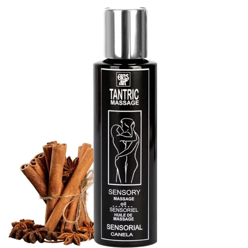 Eros-Art - Óleo de Massagem Tântrica Natural e Canela Afrodisíaco 100 ml