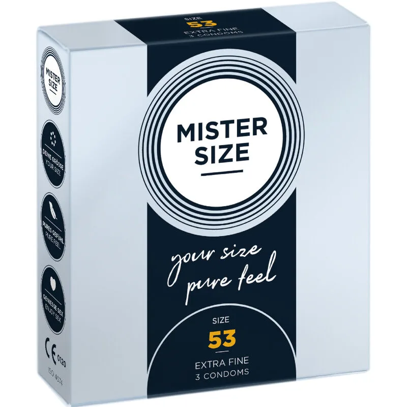 Mister Size - Preservativo Tamanho M 53 mm (3 Unidades)