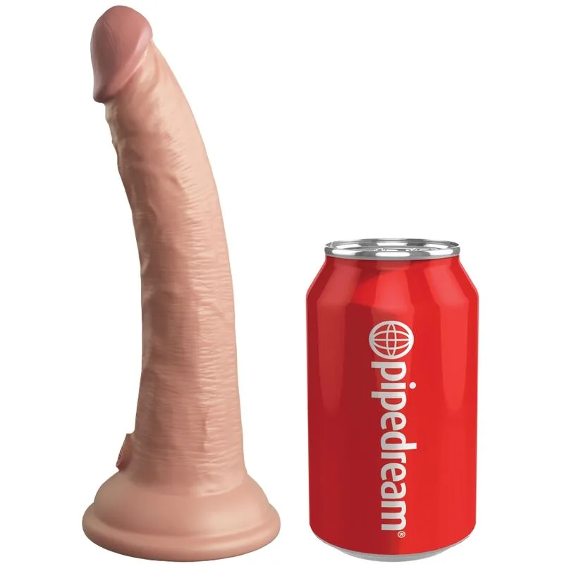 King Cock - Elite Realistic Dildo Vibrator & Silicone Remote Control 17.8 cm