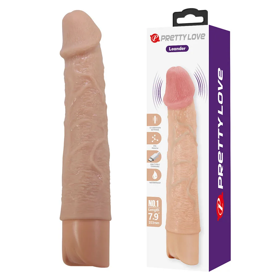 Pretty Love - Leander Vibrador Flexível e Realista