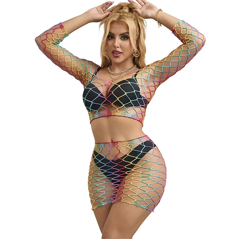 Subblime - 952440 2 Peas Fishnet Conjunto Manga Comprida Arco-Íris Tamanho Único