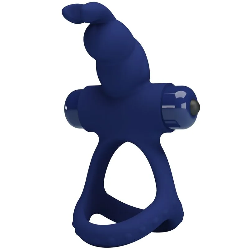 Pretty Love - Luchito Double Vibrating Ring Rabbit Blue