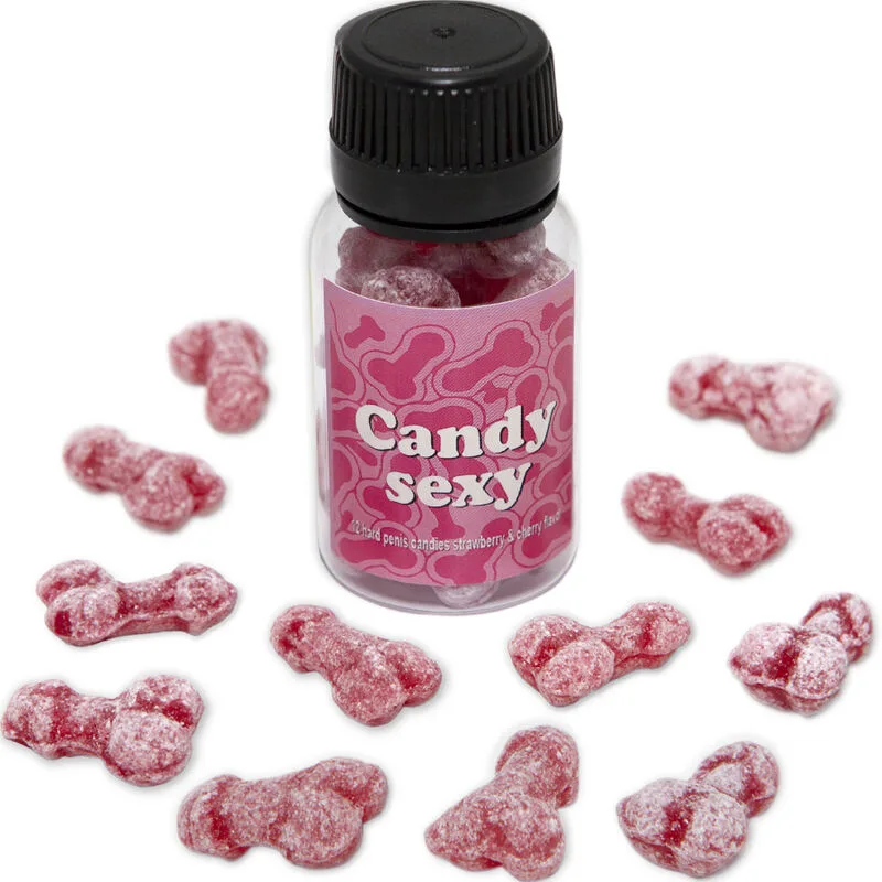 Diablo Picante - Candy Sexy Jar of 12 Strawberry-Cherry Flavor Gummies