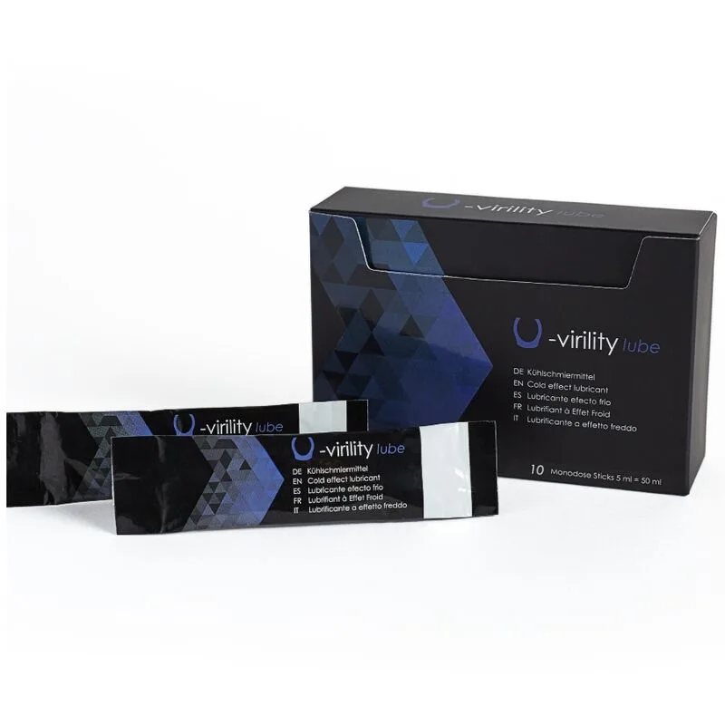 500 Cosmetics - U-Virility Lube Lubrificante Efeito Frio 10 X 5 ml