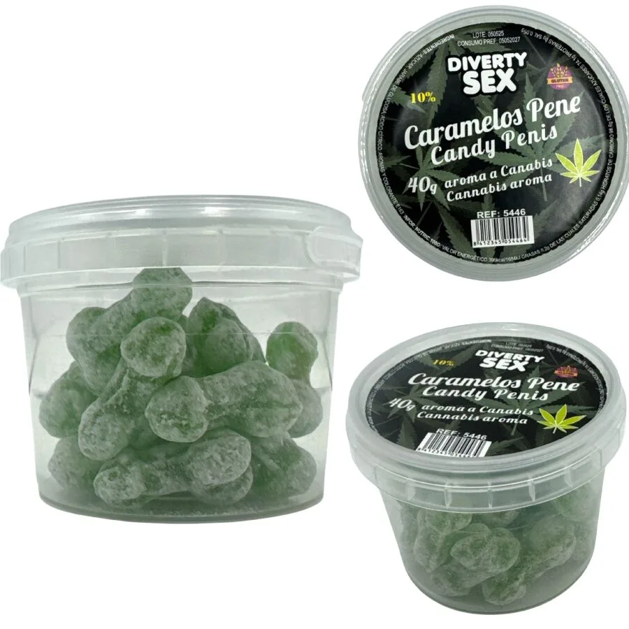 Diablo Goloso - 20 Cannabis Aroma Penis Candies